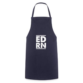 Notated nurse - Cooking Apron - navy - Front - AI Model Male 185 dark (185cm)