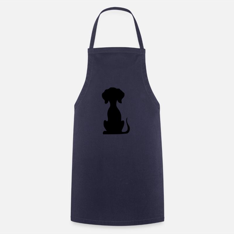hund - Kochschürze - Navy