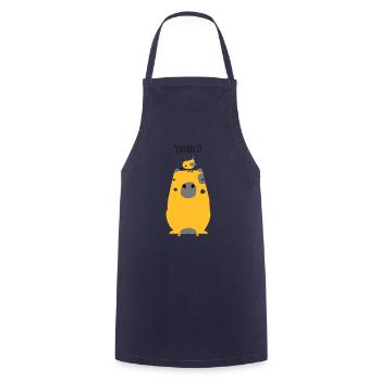 Wasserschwein Spruch - Kochschürze - Navy - Vorne - AI Model Male 185 dark (185cm)