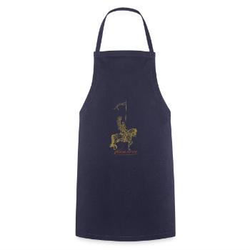 Husaria Kavallerie Polen Flagge Slawen Geschichte - Kochschürze - Navy - Vorne - AI Model Male 185 dark (185cm)