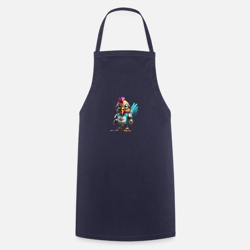 Robo chicken - Cooking Apron - navy
