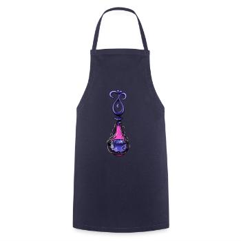 Blue Magic Bottle - Cooking Apron - navy - Front - AI Model Male 185 dark (185cm)
