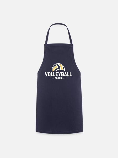 Volleyballtrainer Geschenk | Trainer Volleyball - Kochschürze - Navy
