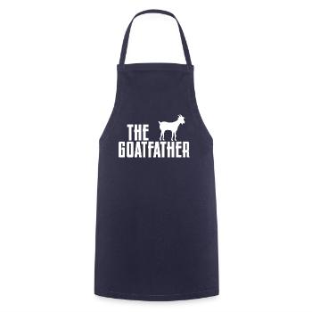 Goatfather Animal drôle d'amant de père de chèvre - Tablier de cuisine - marine - Devant - AI Model Male 185 dark (185cm)