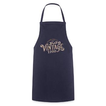 Gift July 1998 Birthday July 1998 July - Cooking Apron - navy - Front - AI Model Male 185 dark (185cm)