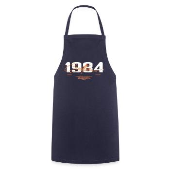 1984 Vintage Retro 1984 Birthday Gift 1984 - Cooking Apron - navy - Front - AI Model Male 185 dark (185cm)