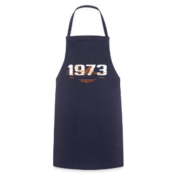 1973 Vintage Retro 1973 Birthday Gift 1973 - Cooking Apron - navy - Front - AI Model Male 185 dark (185cm)