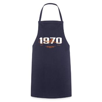 1970er Jahre Vintage Retro 1970er Jahre Geburtstagsgeschenk - Kochschürze - Navy - Vorne - AI Model Male 185 dark (185cm)