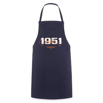 1951 Vintage Retro 1951 Geburtstagsgeschenk 1951 - Kochschürze - Navy - Vorne - AI Model Male 185 dark (185cm)