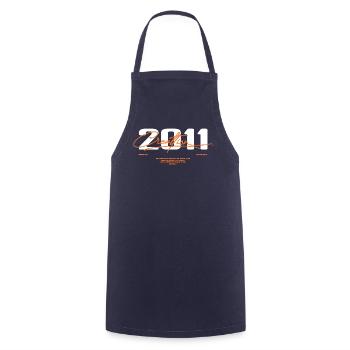 2011 Vintage Retro 2011 Birthday Gift 2011 - Cooking Apron - navy - Front - AI Model Male 185 dark (185cm)