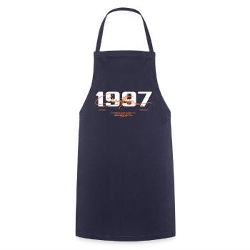 1997 Vintage Retro 1997 Birthday Gift 1997 - Cooking Apron - navy - Front - AI Model Male 185 dark (185cm)
