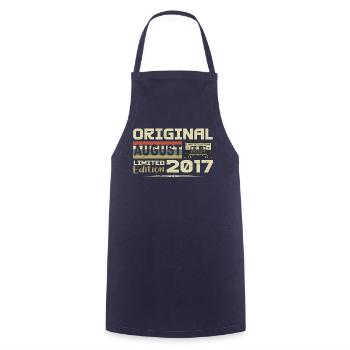 August 2017 - Born in August 2017 Built in August 2017 - Cooking Apron - navy - Front - AI Model Male 185 dark (185cm)