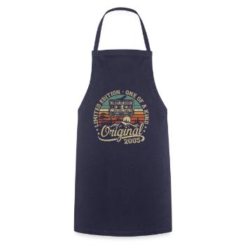 Vintage 2005 Birthday Gift 2005 Retro 2005 - Cooking Apron - navy - Front - AI Model Male 185 dark (185cm)