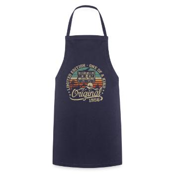 Vintage 1956 Birthday Gift 1956 Retro 1956 - Cooking Apron - navy - Front - AI Model Male 185 dark (185cm)