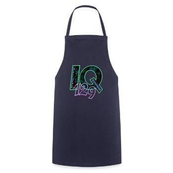 QI 129 - Tablier de cuisine - marine - Devant - AI Model Male 185 dark (185cm)
