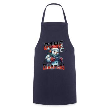 Game Like Champions Mit Totenkopf und Controller - Kochschürze - Navy - Vorne - AI Model Male 185 dark (185cm)
