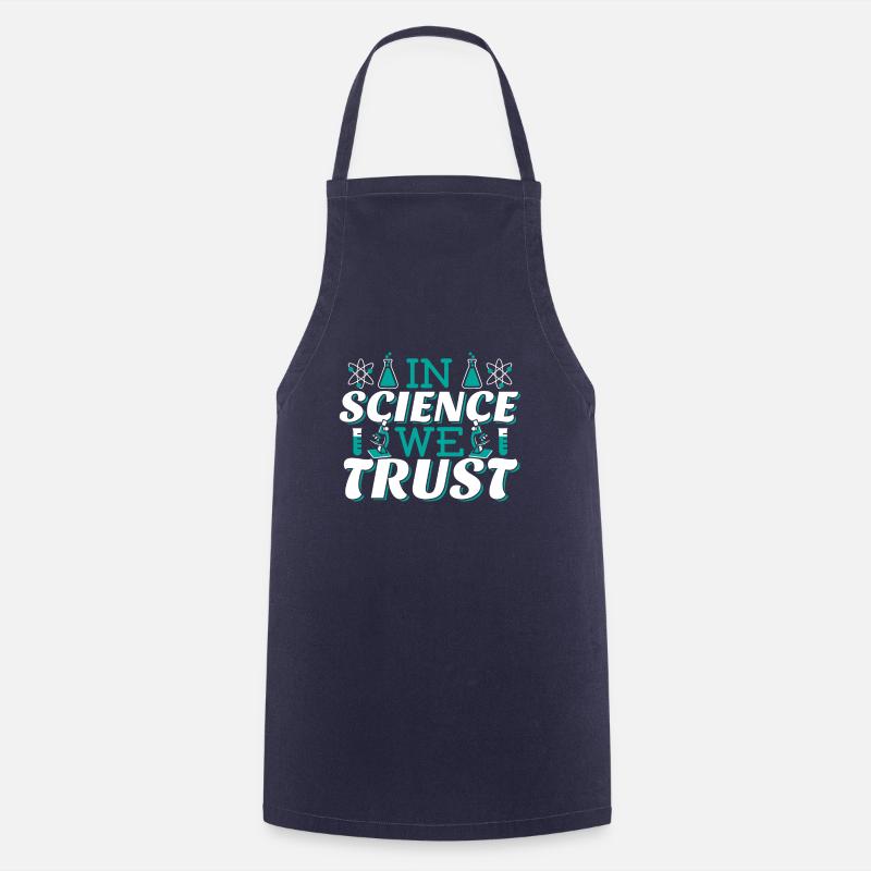 Science Geek Quote for Teachers or Engineers - Cooking Apron - navy