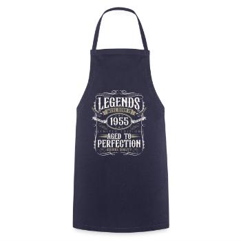 Né en 1955 Legends Cadeau d’anniversaire - Tablier de cuisine - marine - Devant - AI Model Male 185 dark (185cm)