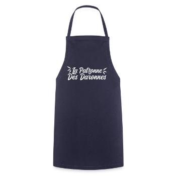 The Patron Saint of the Daronnes - Cooking Apron - navy - Front - AI Model Male 185 dark (185cm)