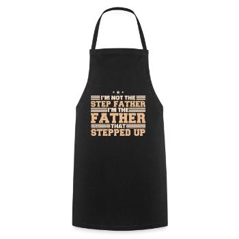 Stolzer Vater Tochter Vater Sohn Geschenk Snark - Kochschürze - Schwarz - Vorne - AI Model Male 185 dark (185cm)
