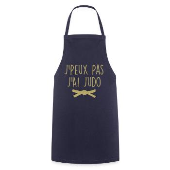 J Peux Pas J Ai Judo - Tablier de cuisine - marine - Devant - AI Model Male 185 dark (185cm)