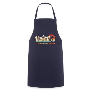 12 Jahre Retro Vintage Geburtstagsgeschenk 12 Jahre - Kochschürze - Navy - Vorne - AI Model Male 185 dark (185cm)