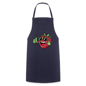 Partying Strawberry Costume for Boys and Girls - Tablier de cuisine - marine - Devant - AI Model Male 185 dark (185cm)