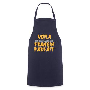 Voilà À Quoi Ressemble Le Frangin Parfait - Tablier de cuisine - marine - Devant - AI Model Male 185 dark (185cm)