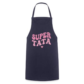 Super Tata - Tablier de cuisine - marine - Devant - AI Model Male 185 dark (185cm)