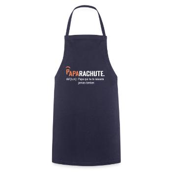 Paparachute gift dad father and daughter Birthday - Cooking Apron - navy - Front - AI Model Male 185 dark (185cm)