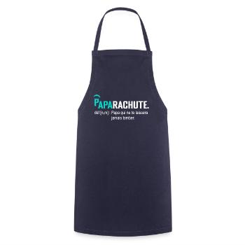 Paparachute gift dad father and daughter Birthday - Cooking Apron - navy - Front - AI Model Male 185 dark (185cm)