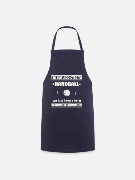 Je ne suis pas accro au handball - Tablier de cuisine - marine