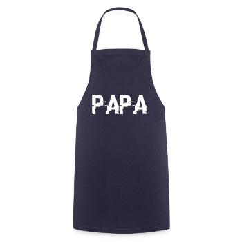 Papa-Geschenk - Der beste Papa - Kochschürze - Navy - Vorne - AI Model Male 185 dark (185cm)