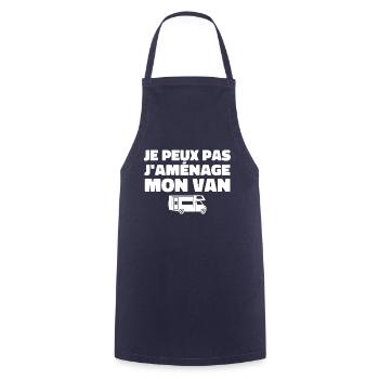 Je peux pas j'aménage mon van - Tablier de cuisine - marine - Devant - AI Model Male 185 dark (185cm)