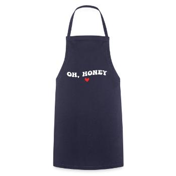 Oh, Honey - Cooking Apron - navy - Front - AI Model Male 185 dark (185cm)