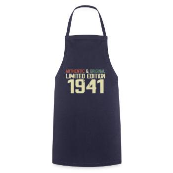 1941 Birthday Gift 1941 Vintage 1941 Retro - Cooking Apron - navy - Front - AI Model Male 185 dark (185cm)