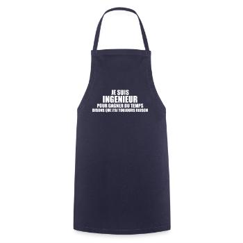 Engineering - Mechanics - Engineers - Engineer - Cooking Apron - navy - Front - AI Model Male 185 dark (185cm)