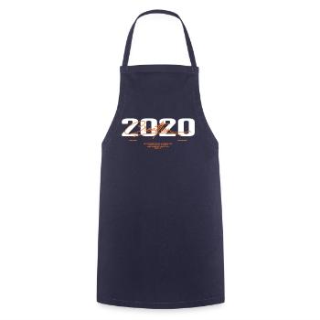 2020 Vintage Retro 2020 Geburtstagsgeschenk 2020 - Kochschürze - Navy - Vorne - AI Model Male 185 dark (185cm)