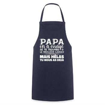 Dad, we tried to find the best one for you - Cooking Apron - navy - Front - AI Model Male 185 dark (185cm)