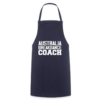 Australia Breakdance Coach - Tablier de cuisine - marine - Devant - AI Model Male 185 dark (185cm)