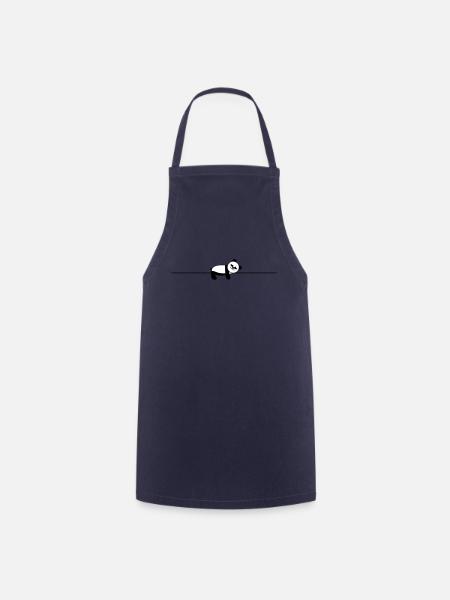 sleeping panda - Cooking Apron - navy