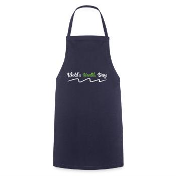 world's health day - Tablier de cuisine - marine - Devant - AI Model Male 185 dark (185cm)