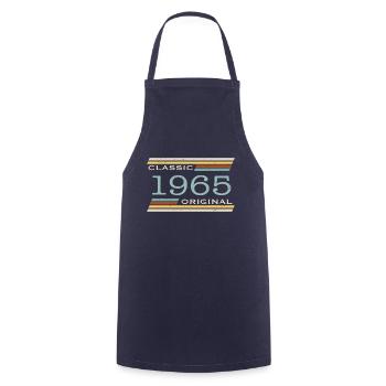 Vintage 1965, Classique, Original(e) - Tablier de cuisine - marine - Devant - AI Model Male 185 dark (185cm)