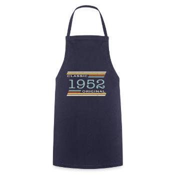 Vintage 1952, Classic, Original - Cooking Apron - navy - Front - AI Model Male 185 dark (185cm)