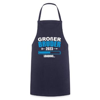 Ich werde Großer Bruder 2023 - Tablier de cuisine - marine - Devant - AI Model Male 185 dark (185cm)
