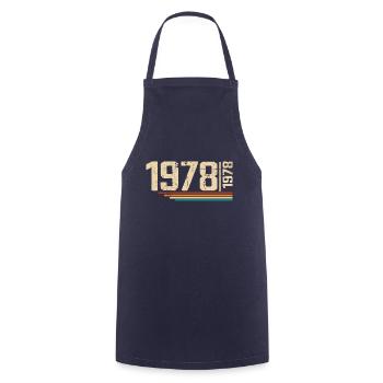Vintage Anniversary 1978 Birthday Party 1978 - Cooking Apron - navy - Front - AI Model Male 185 dark (185cm)