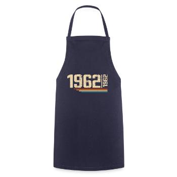 Vintage Anniversary 1962 Birthday Party 1962 - Cooking Apron - navy - Front - AI Model Male 185 dark (185cm)