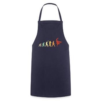 Evolution Hip Hop Breakdance - Hip Hop Geschenkidee - Kochschürze - Navy - Vorne - AI Model Male 185 dark (185cm)