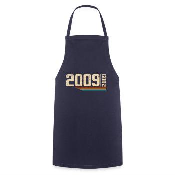 Vintage Anniversary 2009 Birthday Party 2009 - Cooking Apron - navy - Front - AI Model Male 185 dark (185cm)