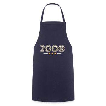 Legendary Since 2008 Birthday Gift 2008 - Cooking Apron - navy - Front - AI Model Male 185 dark (185cm)